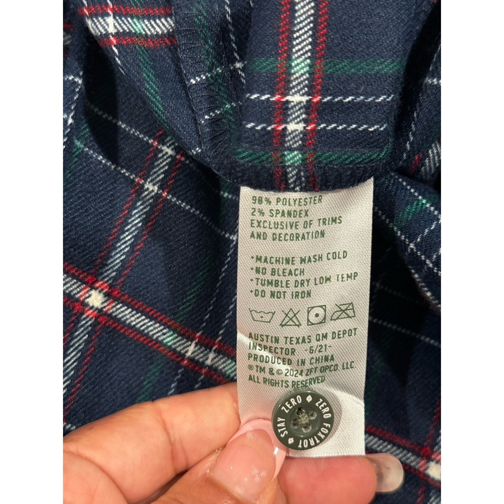 Zero Foxtrot Men’s Sz 3XL Multicolor Plaid Flannel Button Down Shirt Long Sleeve - Picture 15 of 15